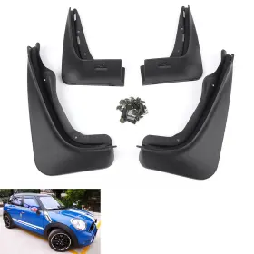 168shop 550752919094 4pcs Splash Guard Mudguard Mud Flap Fender For Mini Cooper / One 2008-2015 09 10