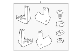08P00-TY2-230A ACURA Splash Guard Set Steel Metallic 08P00-TY2-230A ACURA Splash Guard Set Steel Metallic