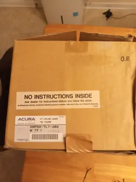 08P00TL72B0 ACURA Box Splash Guard Kit Tsx