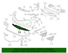 71104-T3R-A00 ACURA Front Engine Splash Shield Lower Cover