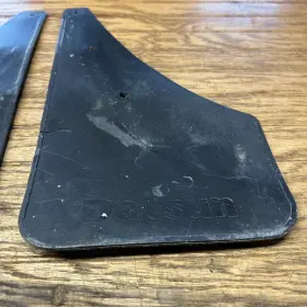Aftermarket Datsun Rear Mud Flaps Splash Guards Pair Faded #2