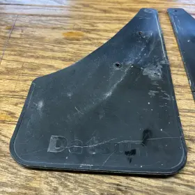Aftermarket Datsun Rear Mud Flaps Splash Guards Pair Faded #3