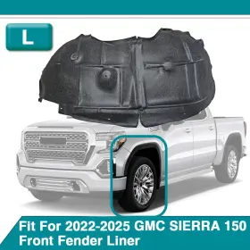 GM1248334 GMC Front Driver Fender Liner Lh 1500 Sierra