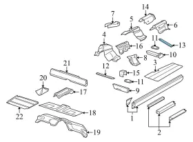4E0803805 AUDI Rear Underbody Brace Bracket A8 Quattro #3