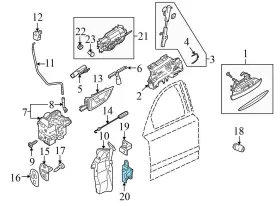 4E0831411C AUDI Front Left Lower Door Hinge A8 Quattro #3