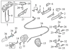 80A839249 AUDI Rear Door Check Rod Q5 #3