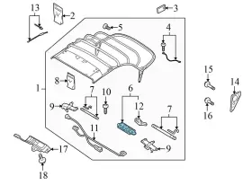 8F0871499 AUDI Convertible Top Latch Motor A5 #3
