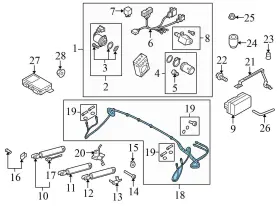 8F0898701 AUDI Left Convertible Top Line Hydraulic Set A5 #3