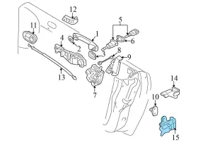 8N0831411B AUDI Front Left Lower Door Hinge Quattro #2