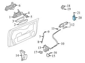 8N0831412B AUDI Front Right Lower Door Hinge #3