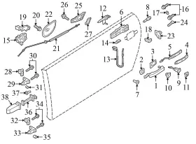8S0837249 AUDI Front Door Check Rod #3 8S0837249 AUDI Front Door Check Rod #3