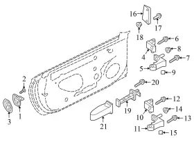 8W6837249 AUDI Front Door Check Rod S5 #3