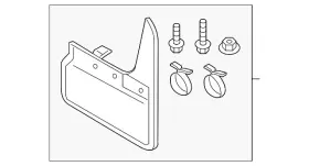 4M8075116 AUDI OEM ACCESSORIES Splash Guards Line Front