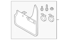 8W6075111 AUDI OEM ACCESSORIES Splash Guard Kit