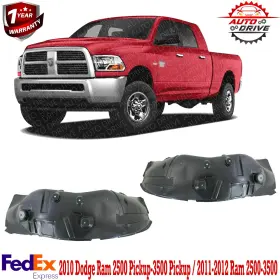 14453917 AUTO DRIVE Fender Liners Set Front 2500 3500 4WD Ram