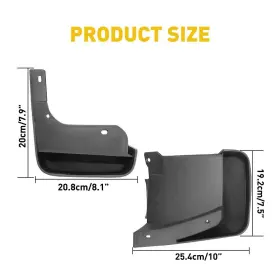 08P08SDA100 AUXITO Guards Splash Mud Flaps Front Rear Set #2