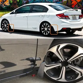 HOD1004 AUXITO Mud Flaps Splash Guards Front Rear Honda Civic #3