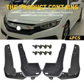 HOD1006 AUXITO Front Rear Splash Mud Flaps Guards Honda Civic