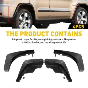 JE2001 AUXITO Mud Flaps Splash Guards Front Rear Set Jeep