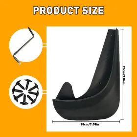 QLL-CCC-15551 AUXITO Set Splash Guards Mud Flaps Car Eom Kit #3 QLL-CCC-15551 AUXITO Set Splash Guards Mud Flaps Car Eom Kit #3