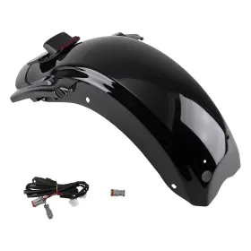 CH6RTS BFO Fender Rear Mud Flaps Ultra Flhtcu Led Abs Harley