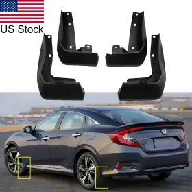 MUD-CIVIC-16 BLUMAX TECH Front Rear Splash Guard Flaps Fender