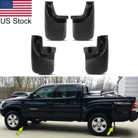 Blumax Tech Mud-tacoma-05 4pcs Mud Flaps Splash Guards Mudguards For Toyota Tacoma With Fender Flares 05-15 Blumax Tech Mud-tacoma-05 4pcs Mud Flaps Splash Guards Mudguards For Toyota Tacoma With Fender Flares 05-15