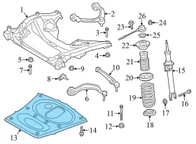 31102284174 BMW Front Belly Pan Skid Plate Underbody Panel M6 #3