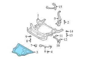 31106786568 BMW Structural Reinforcement Plate Panel X5 #3