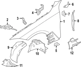 51-71-8-081-680 BMW Lower Deflector 51-71-8-081-680 BMW Lower Deflector