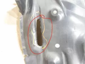 51718054279 BMW Front Left Driver Fender Liner Splash Shield #2