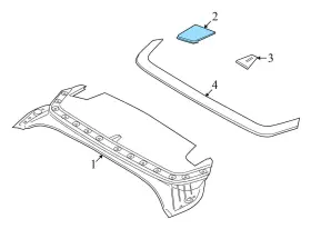 54377220792 BMW Right Convertible Folding Top Cover Flap Z4 #3
