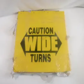 B2430YC BUYERS PRODUCTS Pack Mudflaps Caution Polymer