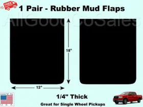 3VUH3 BUYERS PRODUCTS MUD FLAPS Flap Rubber