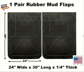 B30LP BUYERS PRODUCTS MUD FLAPS Rubber
