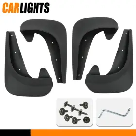 C-03RSA0004ABK CARLIGHTS Splash Guards Mud Flaps Car Front