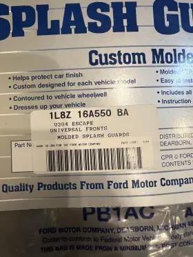 1L8Z-16A550-BA FORD Front Mudflaps Splash Guards Escape #2