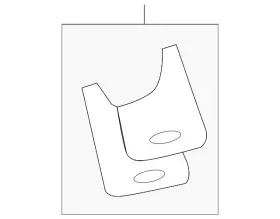 8A2Z-16A550-AB FORD Mud Guard #2