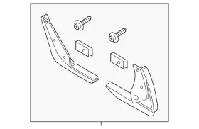 F6VZ-16A550-AA FORD Mudflap Kit