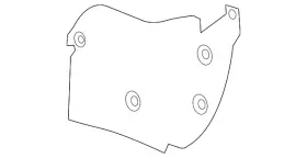 HC3Z-16E207-A FORD Left Fender Liner Extension F-250