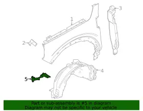 LJ7Z-16G554-A FORD Fender Liner Mount Bracket #2