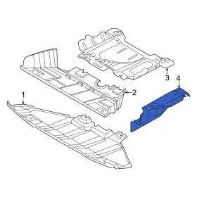 MB3Z16055A FORD OE Front Left Mud Guard Ranger