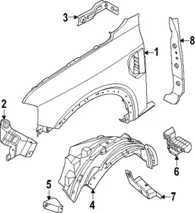 P1WZ-16102-C FORD Mud Flap Ranger