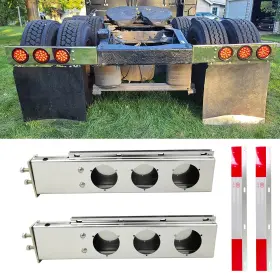 749346497012 GAEAAUTO Mud Flap Hanger Bracket Set Pack Semi 749346497012 GAEAAUTO Mud Flap Hanger Bracket Set Pack Semi