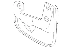 96648536 GM Front Driver Fender Mud Guard Aveo