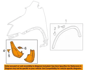 95918833 GM OEM Trax Mud Flap Splash Guard Chevrolet