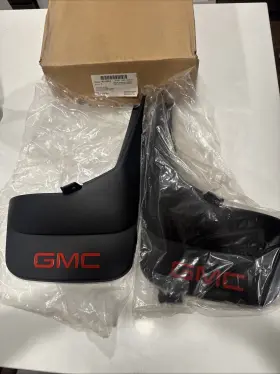 19212553 GMC Rear Mud Flaps Splash Guards Lettering Gm Sierra