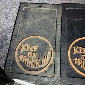 RSG814 GROBOSKI Keep Truckin Mud Flaps Splash Guards 70S #2