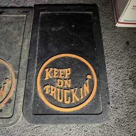 RSG814 GROBOSKI Keep Truckin Mud Flaps Splash Guards 70S #3