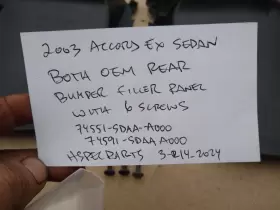 74551-SDAA-A000 HONDA Rear Right Left Bumper Seal Filler Ex #2
